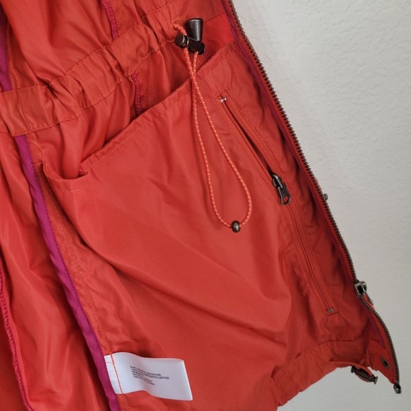 a.n.a. Women's  Lightweight Orange Packable Jacket Size S Fall Winter Outdoor - Picture 9 of 11